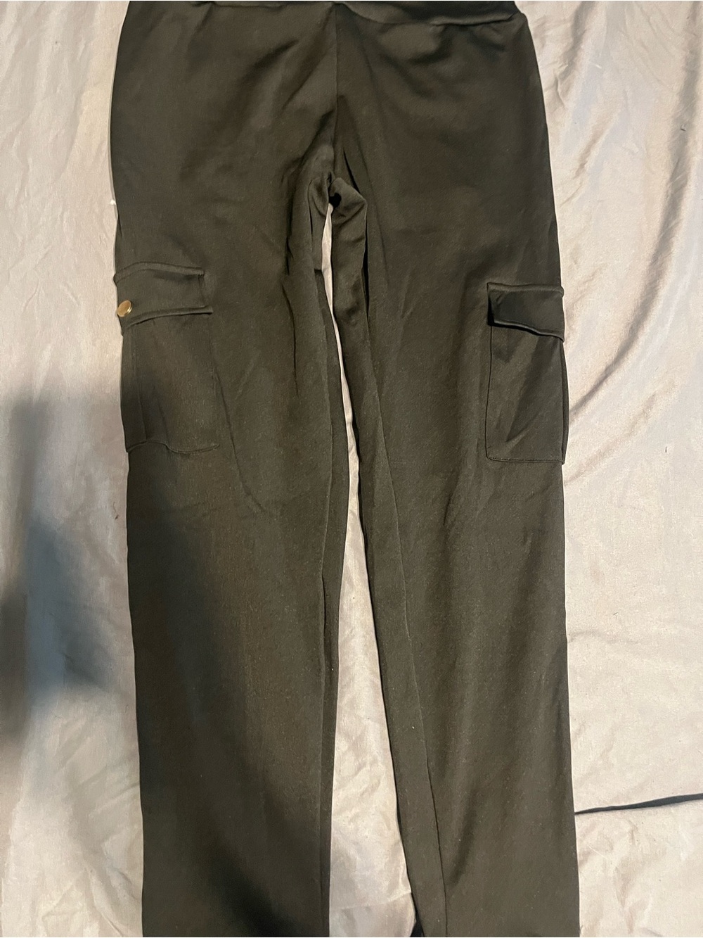SHEIN Black Cargo Leggings with Utility Pockets